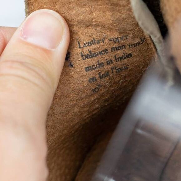 Seychelles Impossible Beige Suede Leather Harness Heeled Ankle Booties Size 10 - Picture 6 of 7